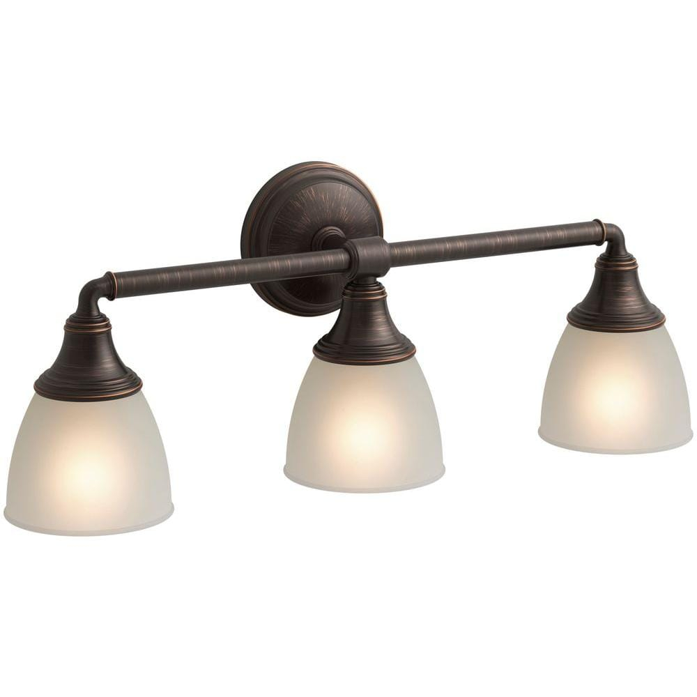 Devonshire 3 Light Indoor Bathroom Vanity Light Fixture, Position Facing Up or Down, UL Listed