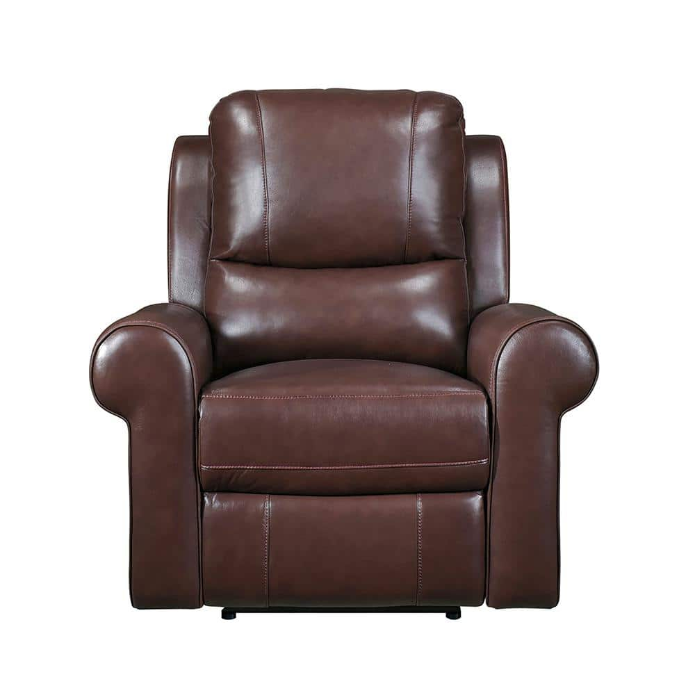 Lexicon McCall Leather Match Power Reclining Chair with Power Headrest in Brown
