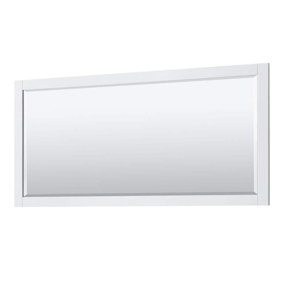 Avery 72" White Double Vanity with Carrara Marble and Brushed Gold Trim