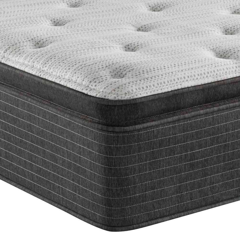 BRS900 14.75 in. Twin XL Plush Pillow Top Mattress with 9 in. Box Spring