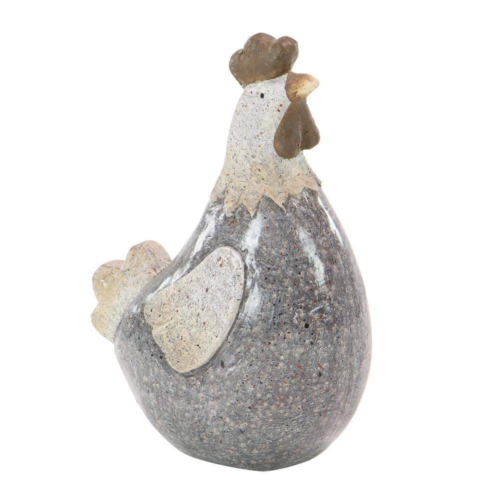 DecMode 13" Indoor Outdoor Rooster Garden Sculpture