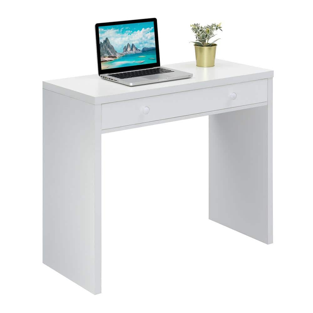Convenience Concepts Northfield 30 inches Tall 1 Drawer 36-inch Desk, White, All Ages