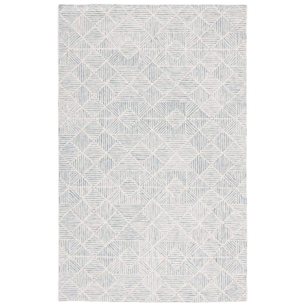 SAFAVIEH Abstract Brock Geometric Area Rug, Grey/Ivory, 8' x 10'