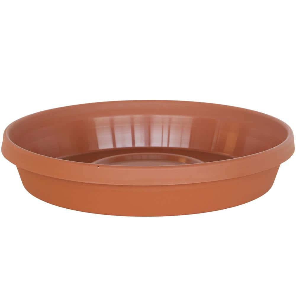 Bloem 16-in Terra Round Plastic Plant Saucer Tray - Terra Cotta Color