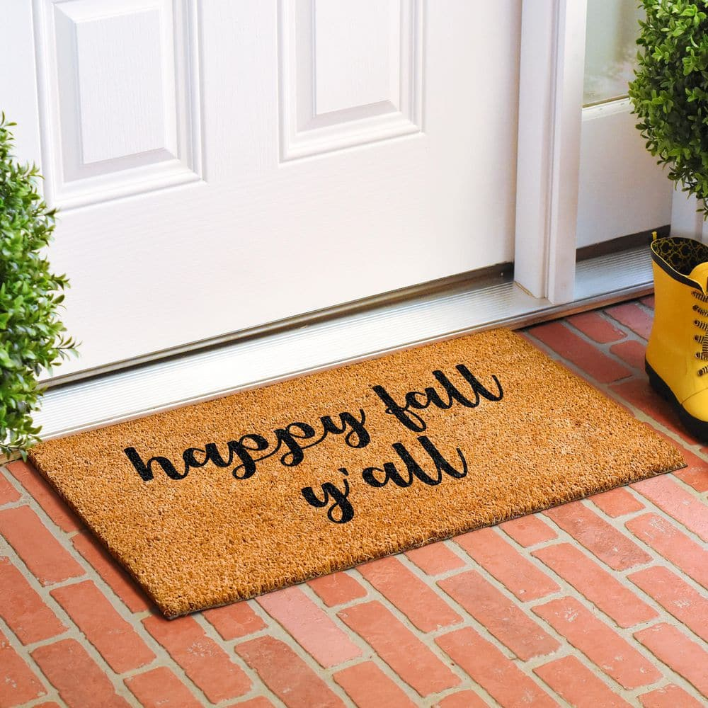 Calloway Mills 108992436 Hapy Fall Yall Doormat, 24" x 36"