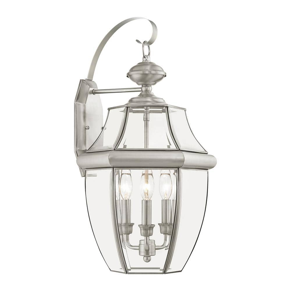 Livex Lighting Monterey 3 - Light Wall Light in  Brushed Nickel