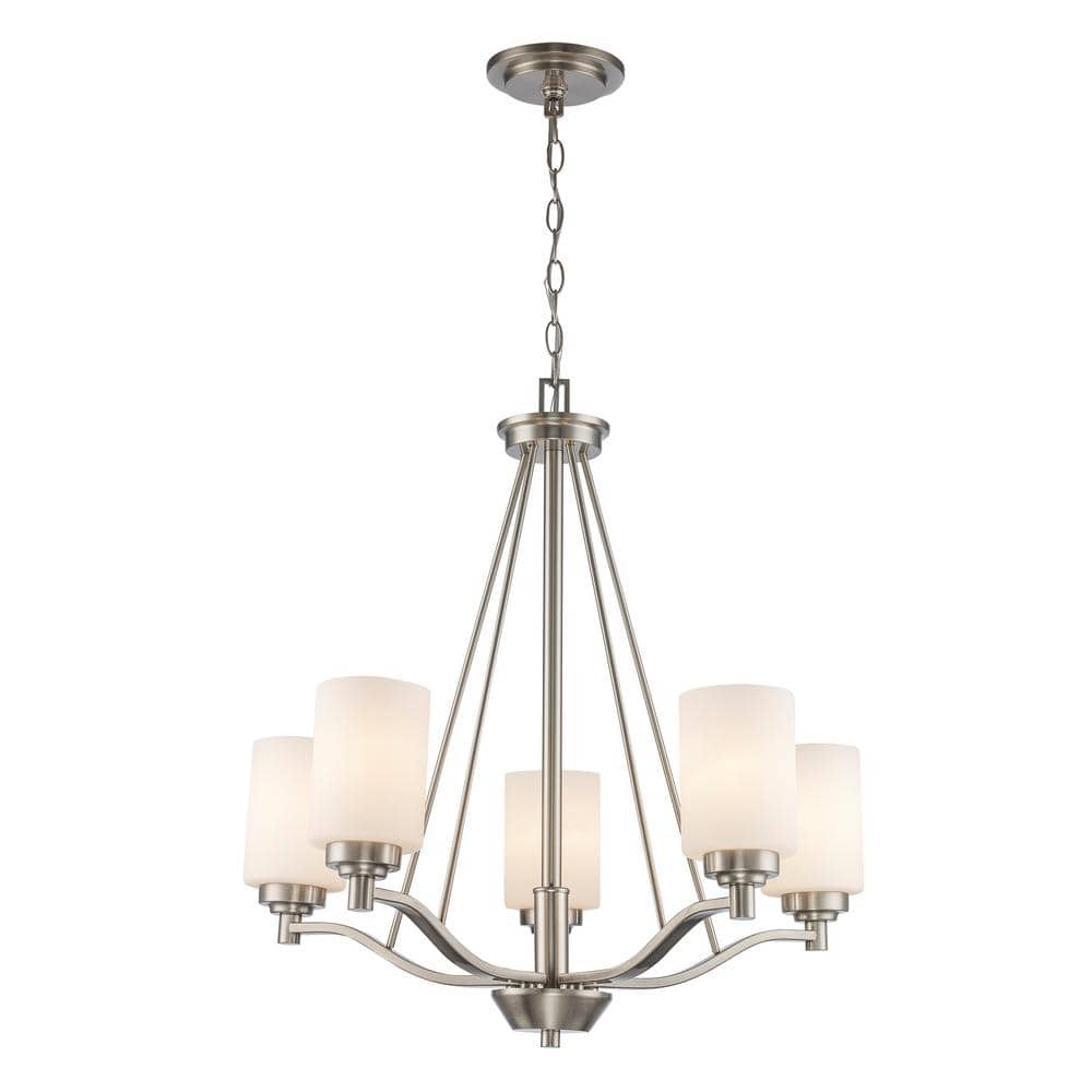 Trans Globe Lighting 70525 Mod Pod 5 Light 25" Wide Chandelier - Nickel