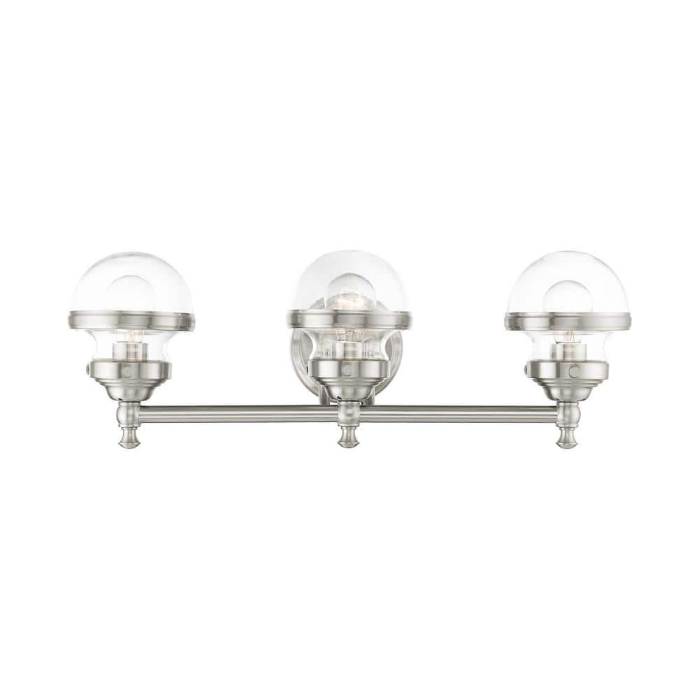 Livex Lighting Oldwick 3 - Light Vanity in  Brushed Nickel