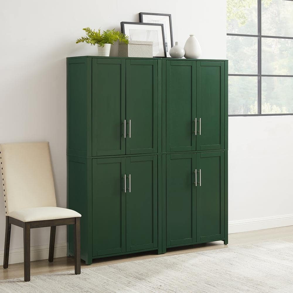 Crosley Furniture Savannah 2-Piece Kitchen Storage Pantry Set