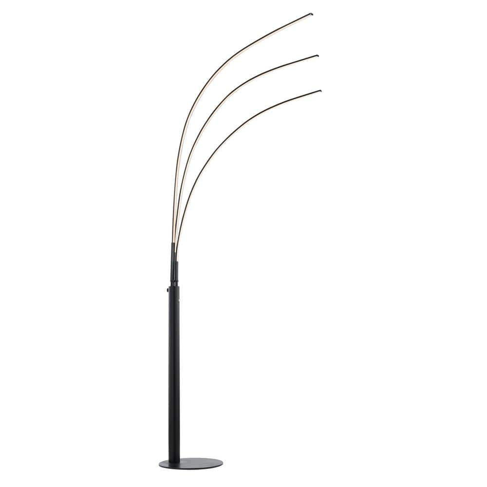 Artiva  Aurora LED Arch Tree Floor Lamp, 92" - 92 black Black