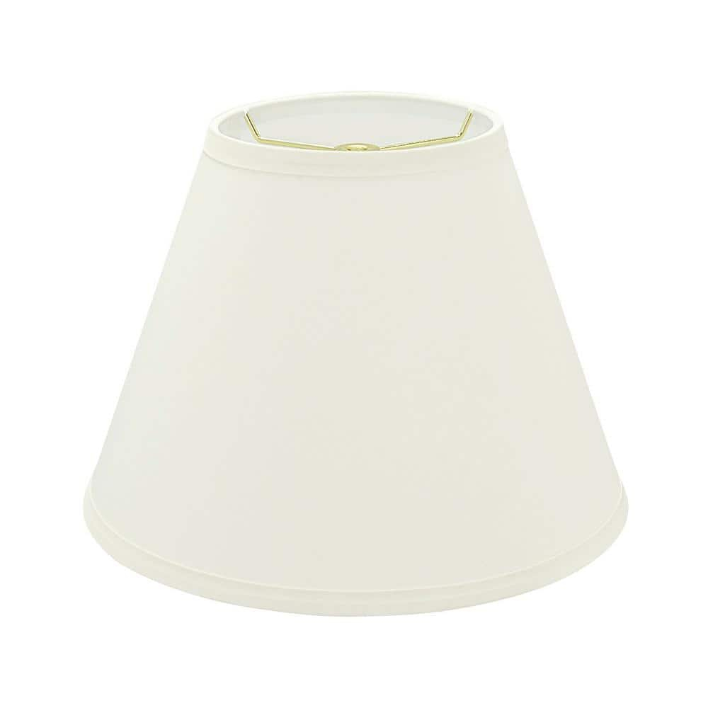 Aspen Creative 32630 Transitional Hardback Empire Spider Lamp Shade in White, 6" T x 12" B x 9" H