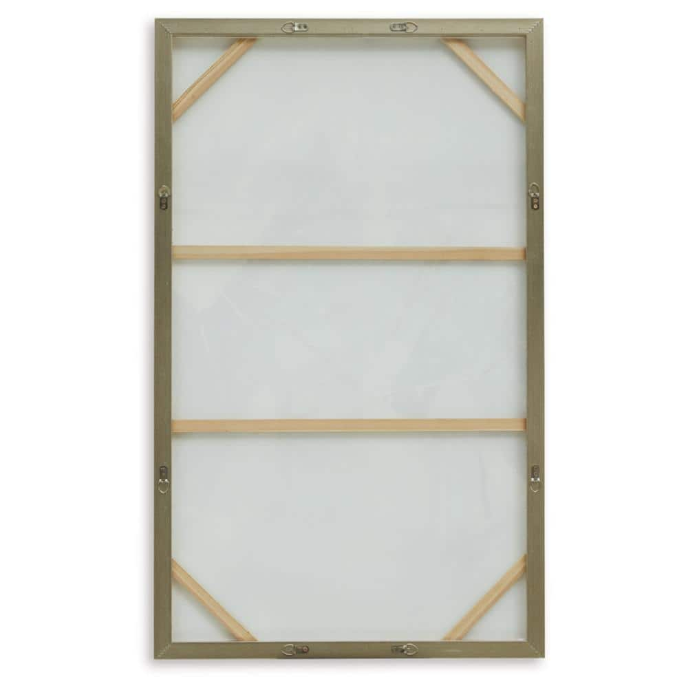 Signature Design by Ashley Cormette Wall Art, Blue, White, & Gold Finish