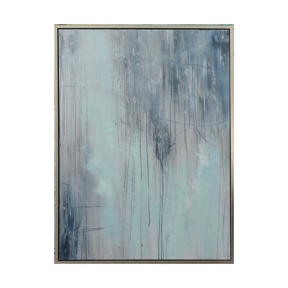 Bethel International Art Painting Blue & White Canvas