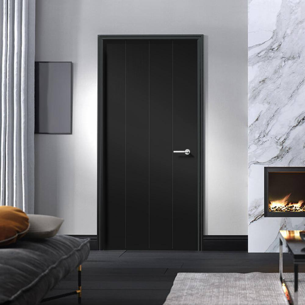 Calhome Hollow Paneled Painted Slab Door