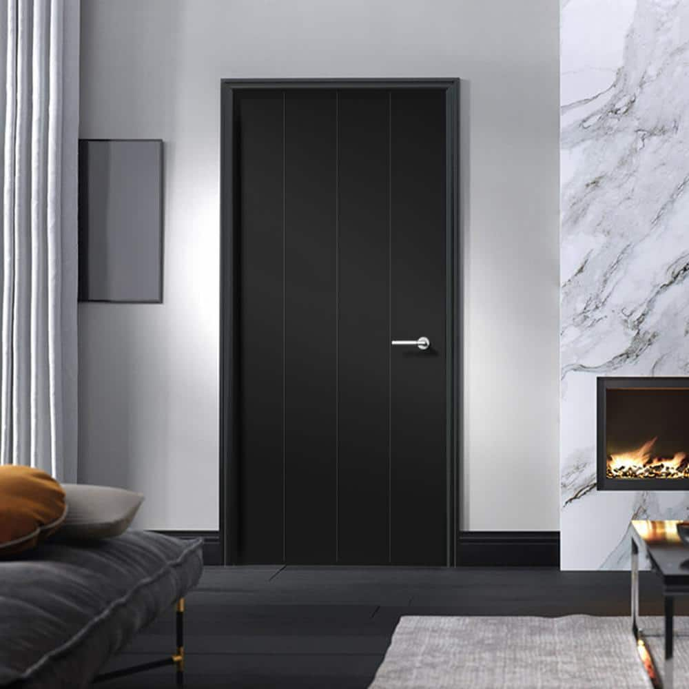 Calhome Hollow Paneled Painted Slab Door