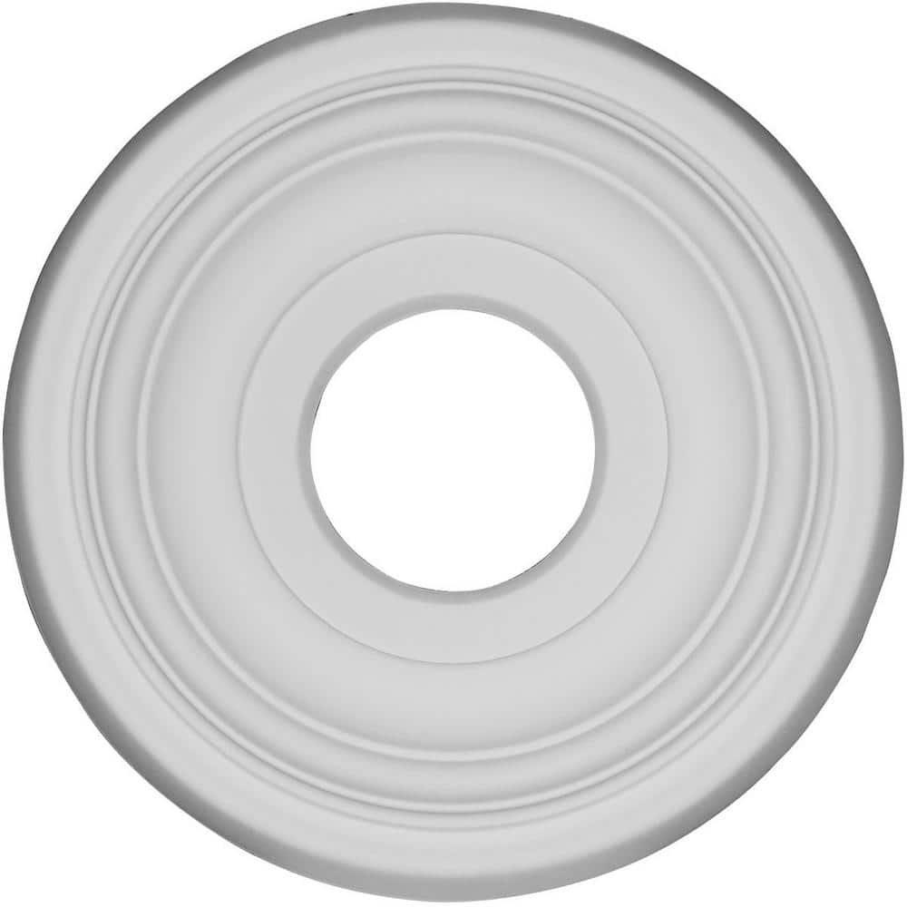 11 1/2" OD x 3 1/2"ID x 1"P Traditional Ceiling Medallion, Primed