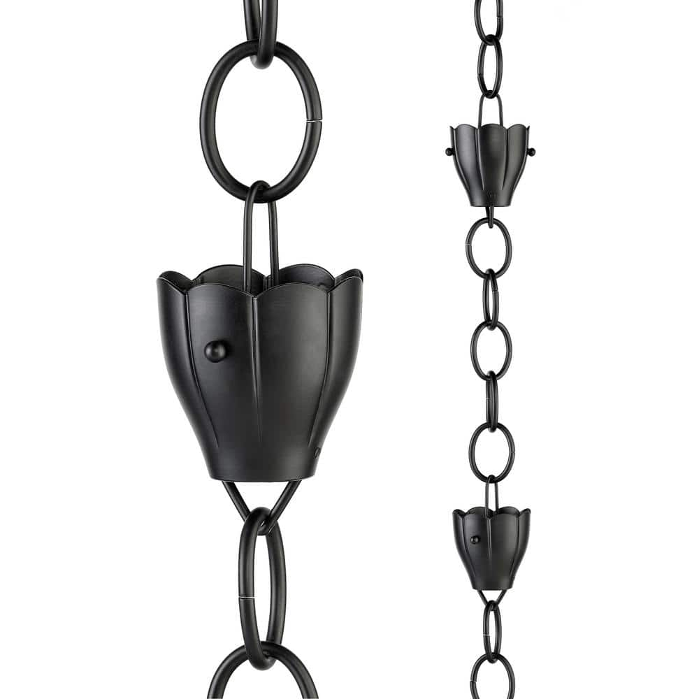 Good Directions 8.5-Feet Black Crocus Rain Chains