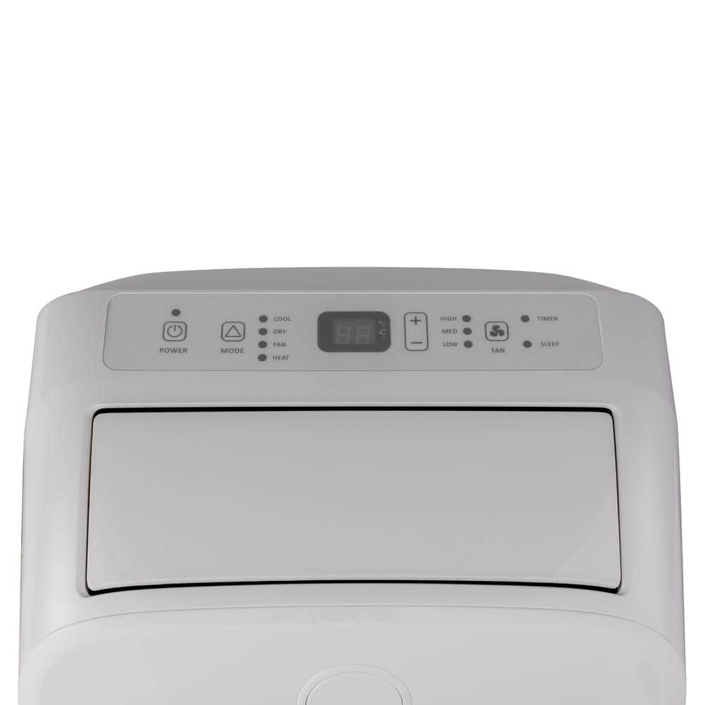 Hunter Fan 10000 BTU (8000 SACC DOE) 450 Sq Ft Portable Dual Heater/Air Conditioner, White