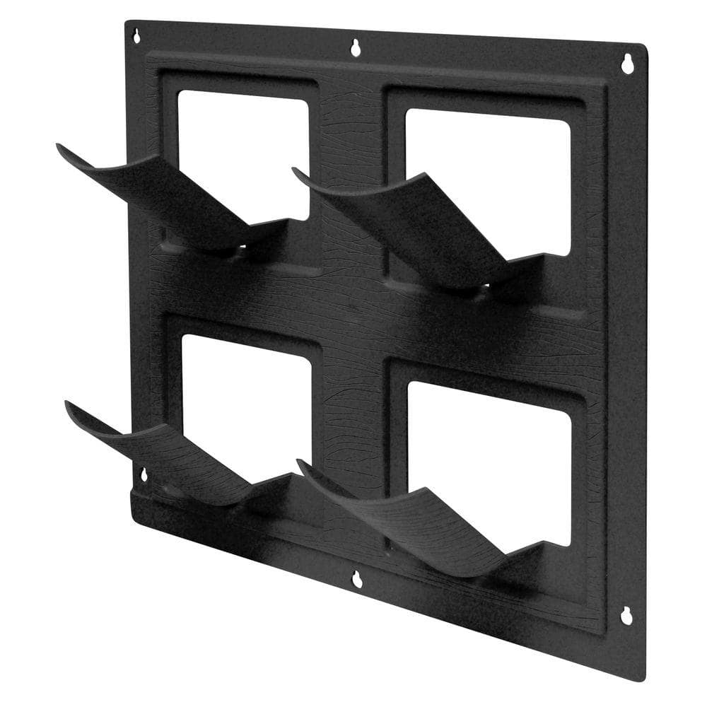 Bloomers Wall Flowers Vertical Gardening System – Create Gardens on Walls – Holds up to 4 Potted Plants – Black