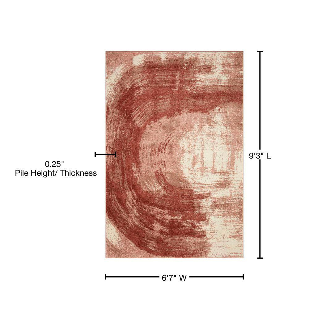Loloi II Spirit Collection SPI-03 Rose/Spice 2'-7" x 8'-0" Runner Rug