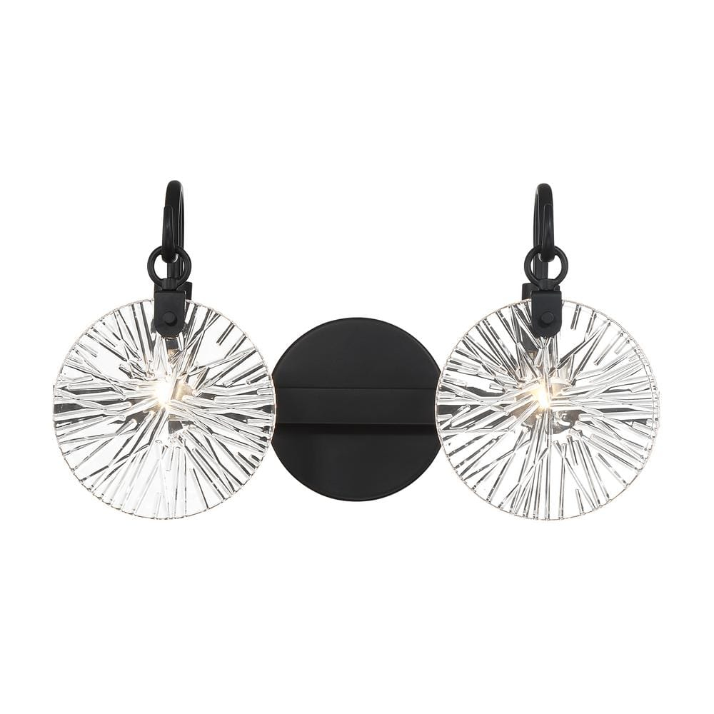Savoy House Addison 2 - Light Vanity in  Matte Black