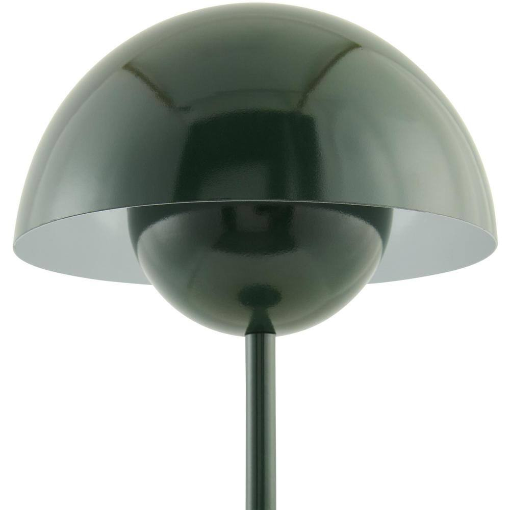 Livabliss Mayotte Portable Table Lamp, 12-inch, Dark Green