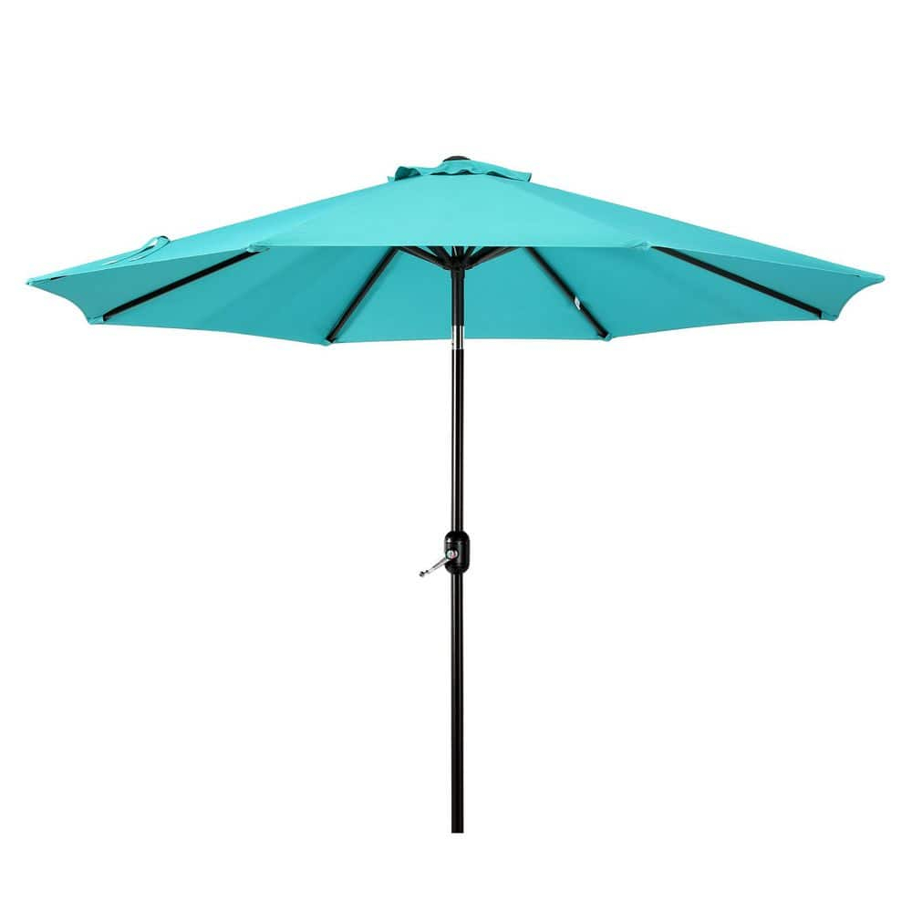 Westin Outdoor 9 Ft Patio Market Umbrella with Tilt & Crank, Turquoise