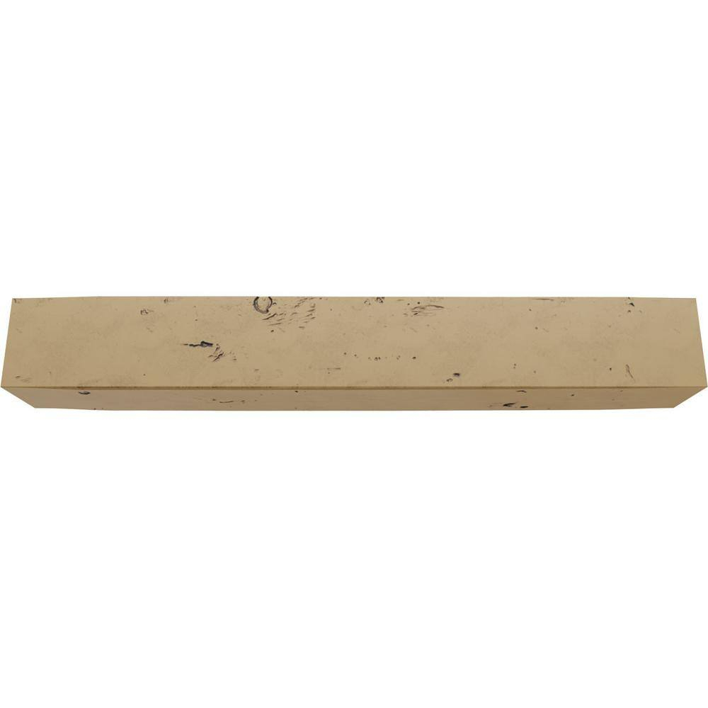 12"W x 6"H x 10'L 3-Sided (U-beam) Knotty Pine Endurathane Faux Wood Ceiling Beam, Natural Golden Oak