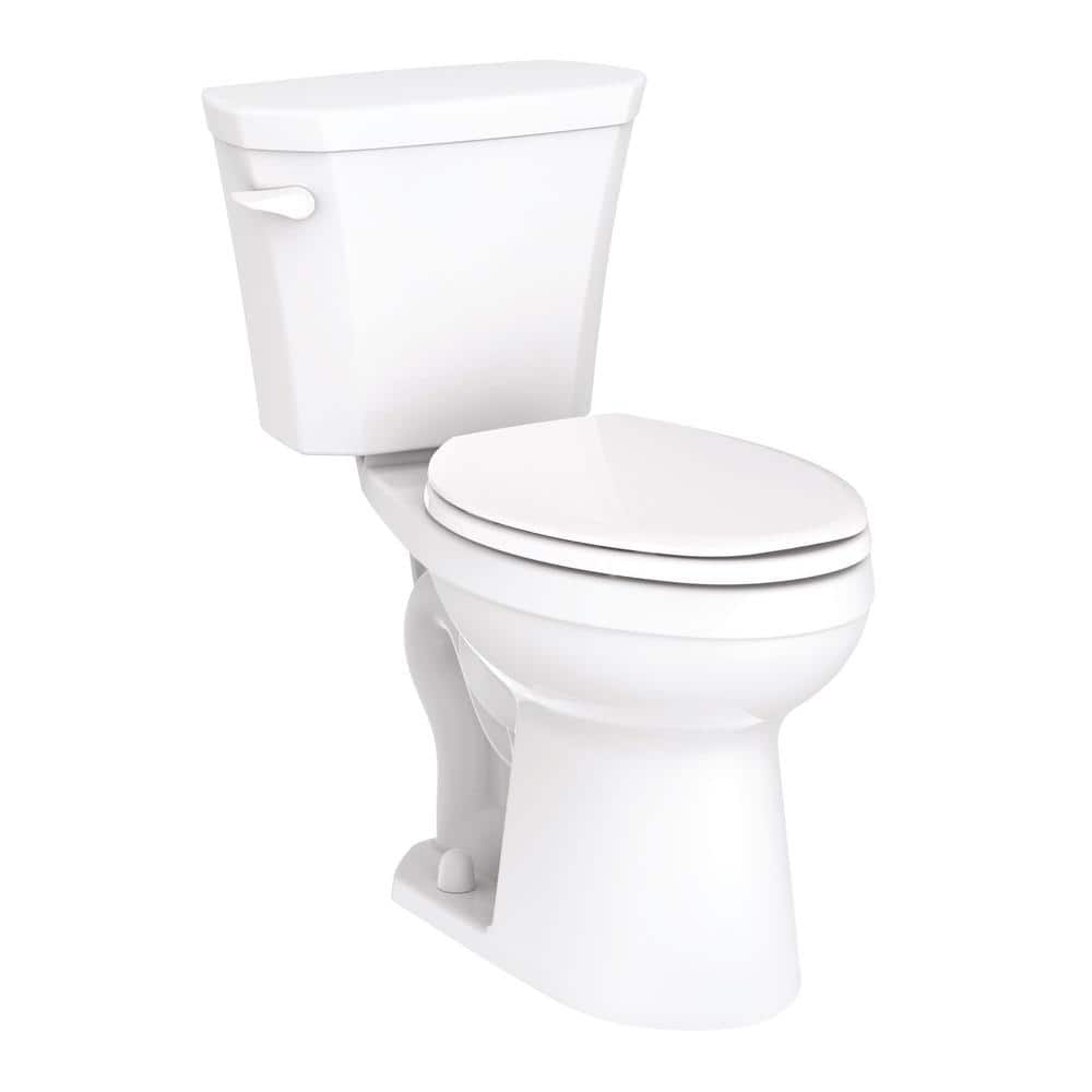 Gerber Gws31518 Viper 1.28 Gpf Two Piece Elongated Chair Height Toilet - White