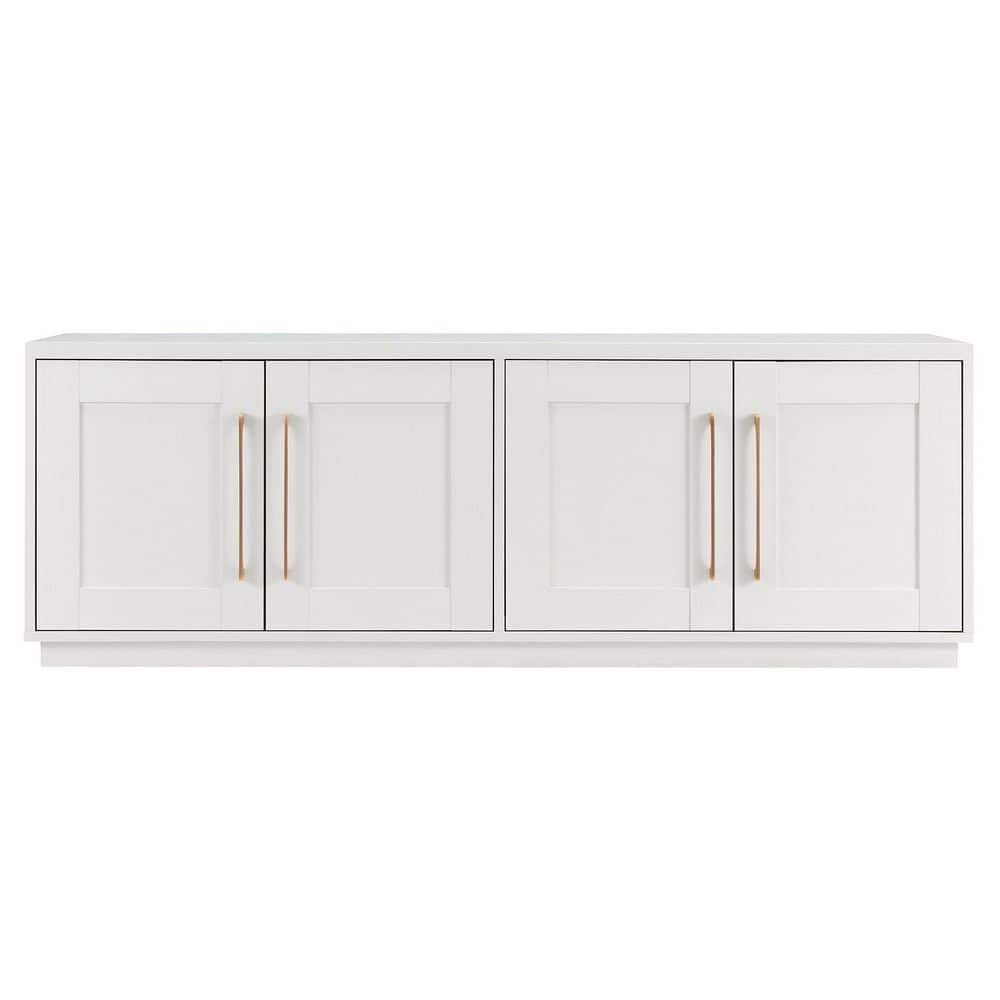 Evelyn&Zoe Tillman Rectangular TV Stand for TV's up to 75", White