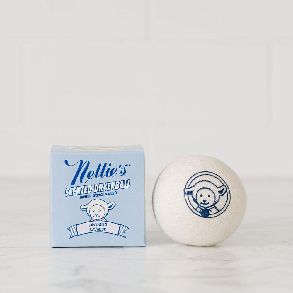 Nellie's Scented Wool Dryerball - Lavender Scented - Made with 100% Pure New Zealand Wool