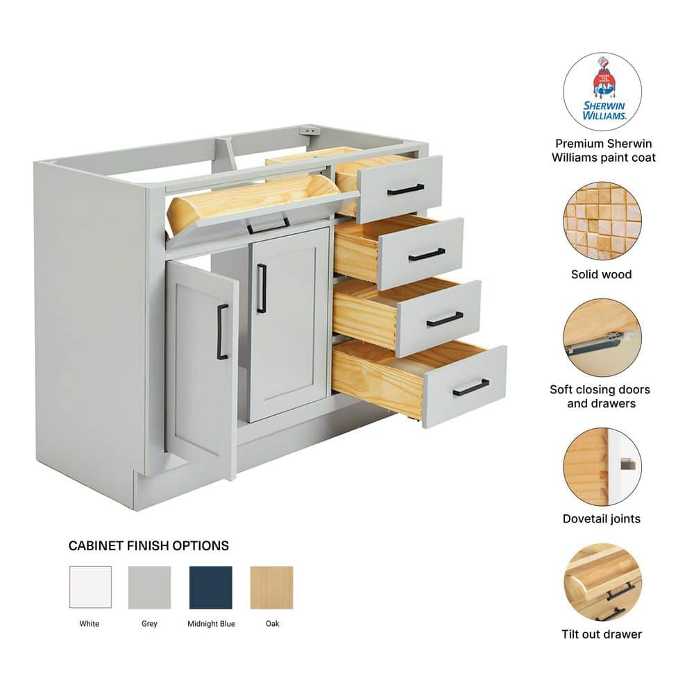 42'' W Single Bathroom Vanity Base