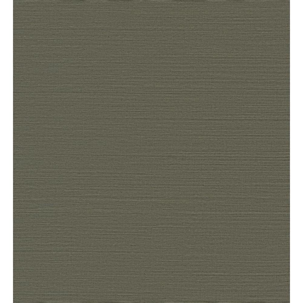 Caihon Dark Green Sisal Grasscloth Wallpaper Roll