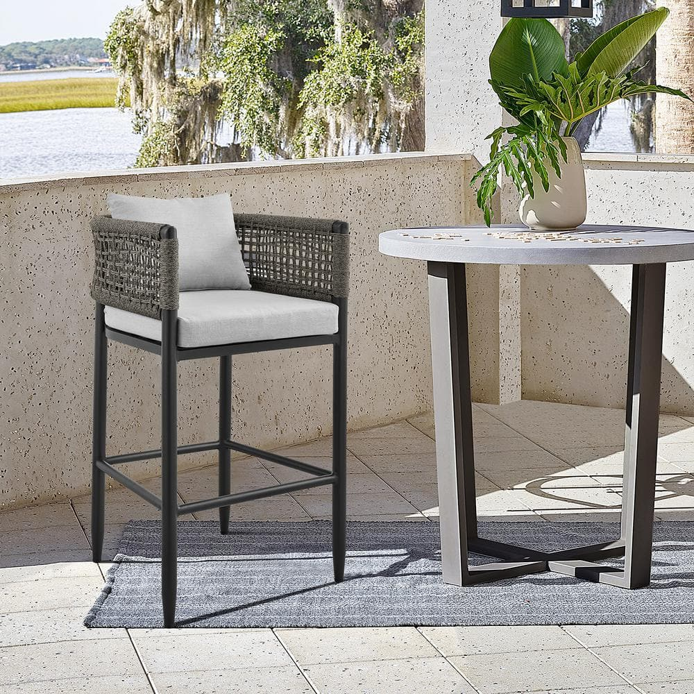 Armen Living Felicia 26 in. Outdoor Counter Stool