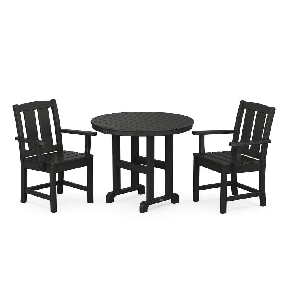 Mission 3-Piece Farmhouse Dining Set