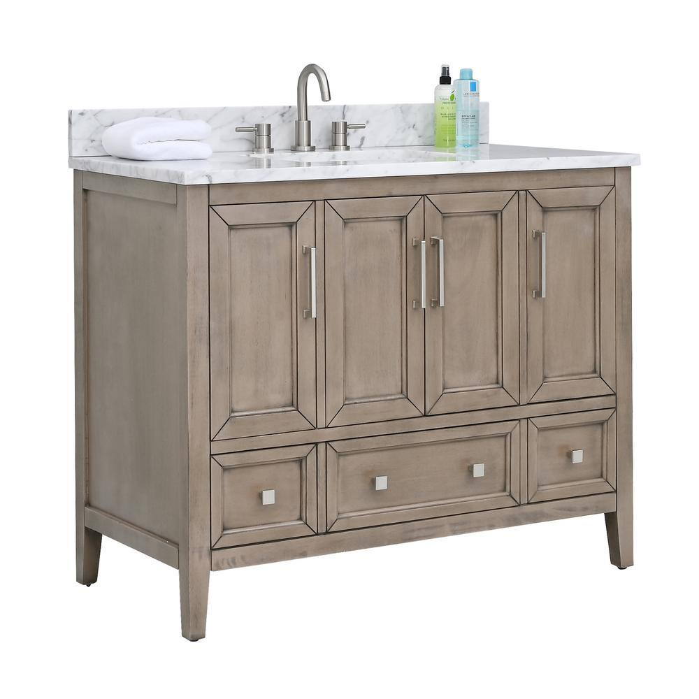 Avanity Everette-Vs43-Wd-C Everette 42" Single Basin Vanity Set - MultiColor