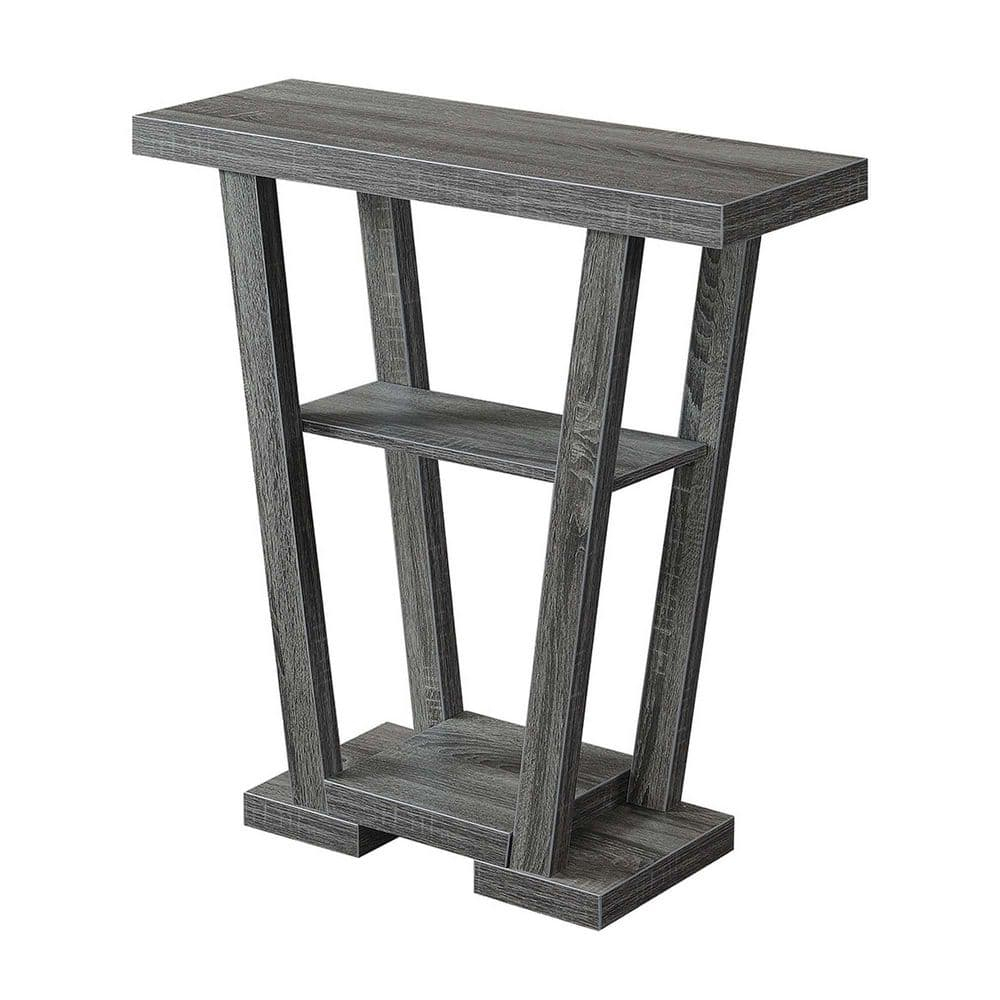 Convenience Concepts Newport V Console Table, Gray