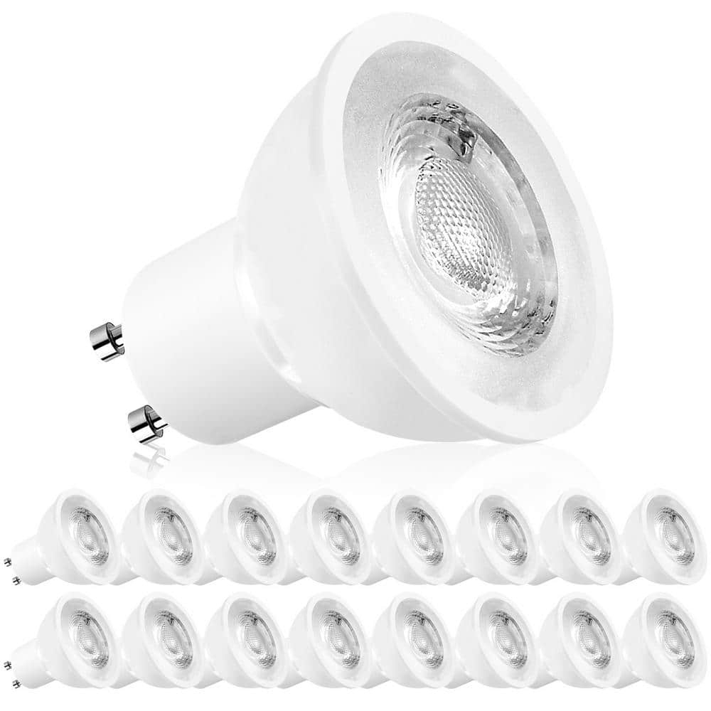 White Dimmable GU10 LED Light Bulbs 16-Pack