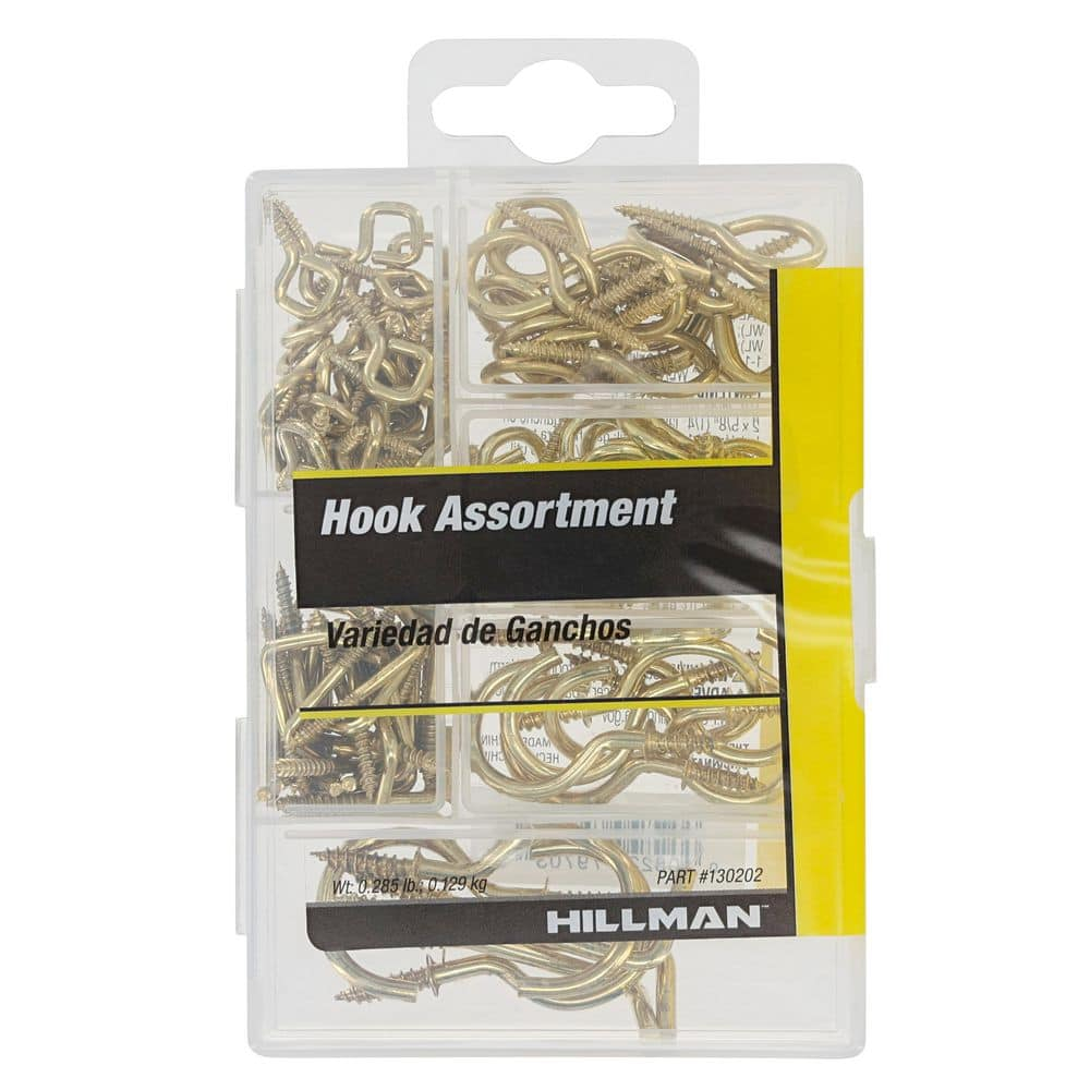 Small Brass Screw Eye Assorted Kit (121-Pack)