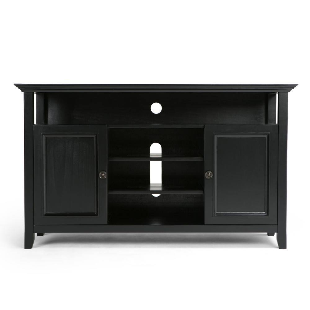 Simpli Home Amherst 54" TV Stand in Black