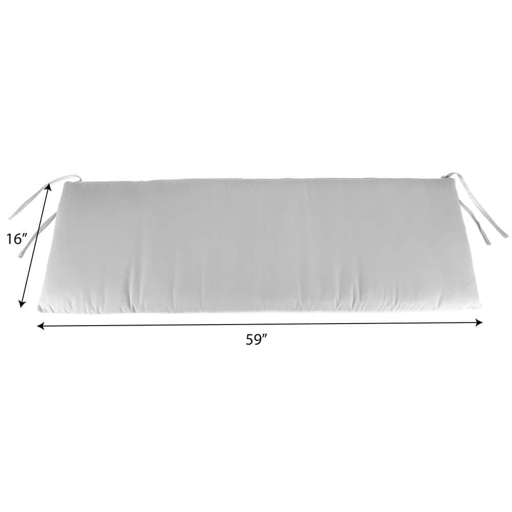 Jordan Manufacturing 59" x 16" Geranium Multicolor Floral Rectangular Outdoor Settee Swing Bench Cushion with Ties