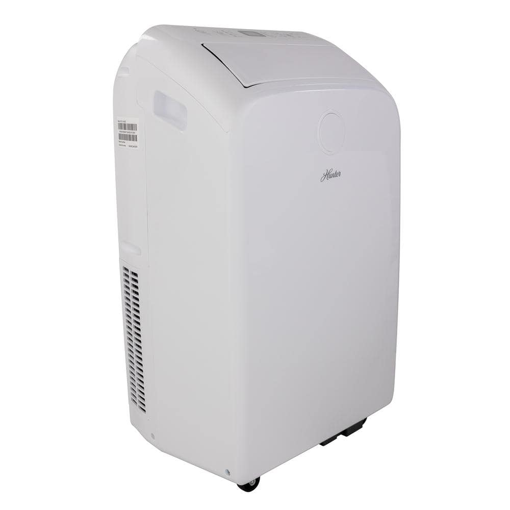 Hunter Fan 10000 BTU (8000 SACC DOE) 450 Sq Ft Portable Dual Heater/Air Conditioner, White