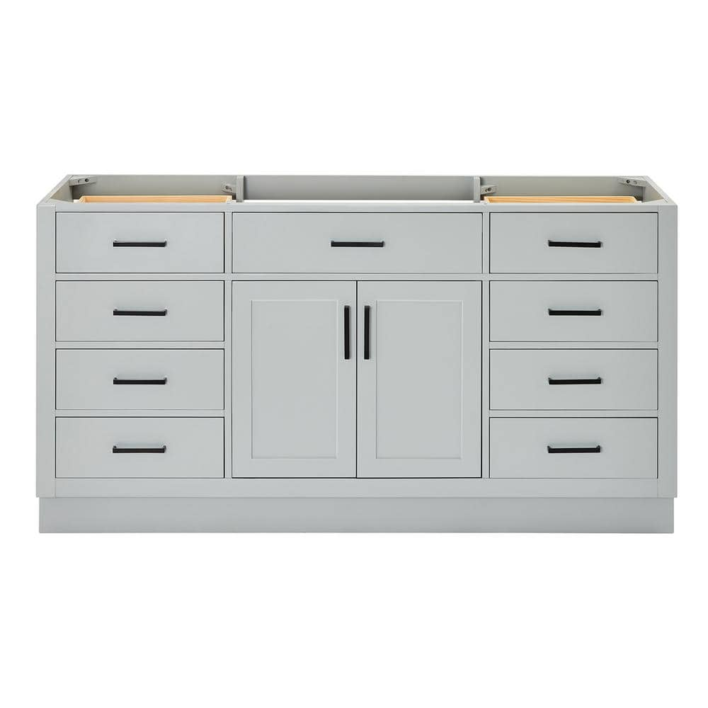 Ariel T066s-Bc Hepburn 66" Single Free Standing Vanity Cabinet Only - Grey