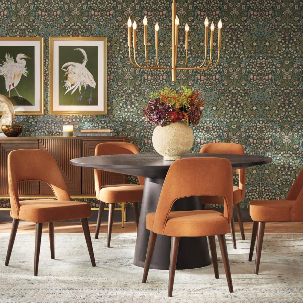 NextWall Greenery Victorian Garden Floral Peel and Stick Wallpaper