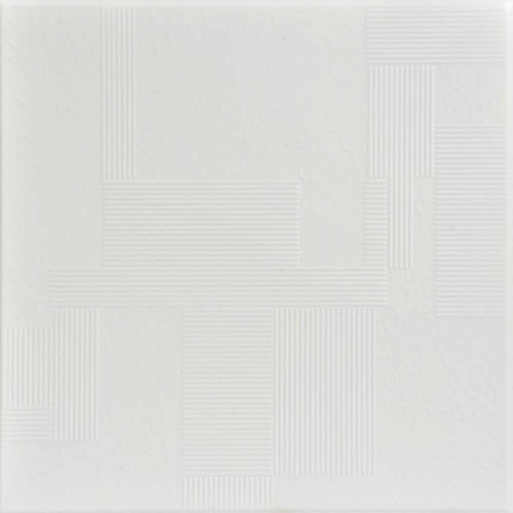 Vectors 1.6 ft. x 1.6 ft. Polystyrene Glue-up Ceiling Tile