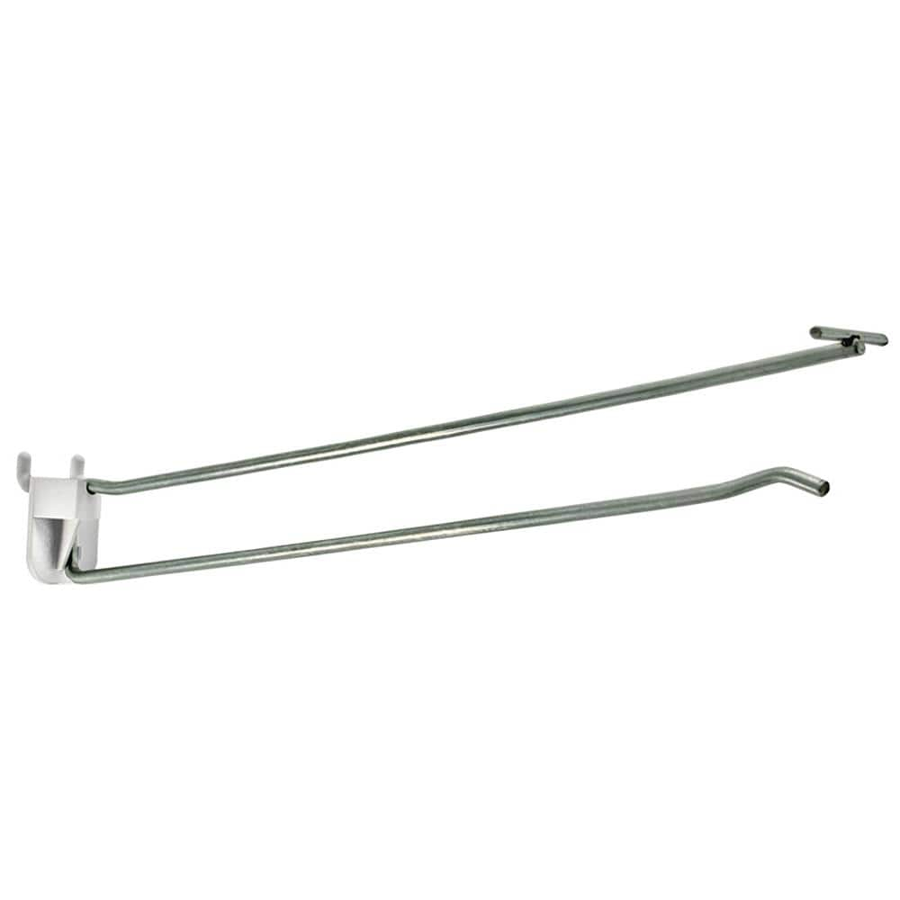 12" Metal Wire Flip Scan Plastic Quick Back Hook: 0.212" Diameter, 50-Pack