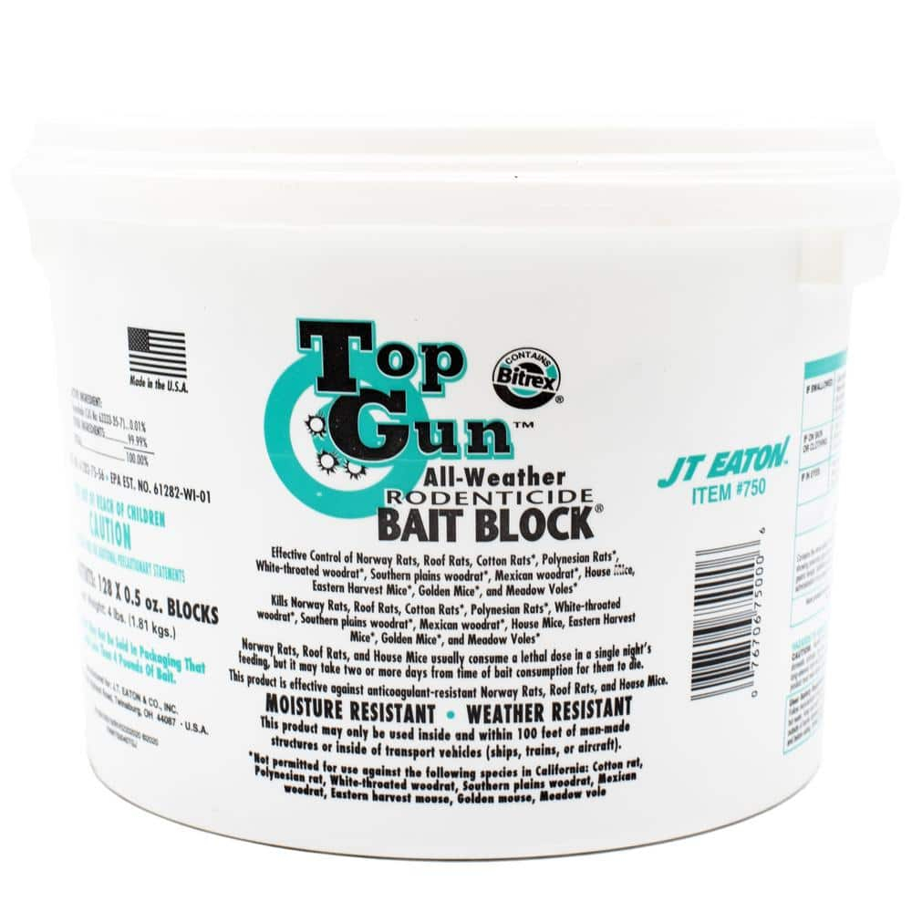 Jt Eaton Rodenticide,Blocks,Bromethalin,4.5 lb. 750
