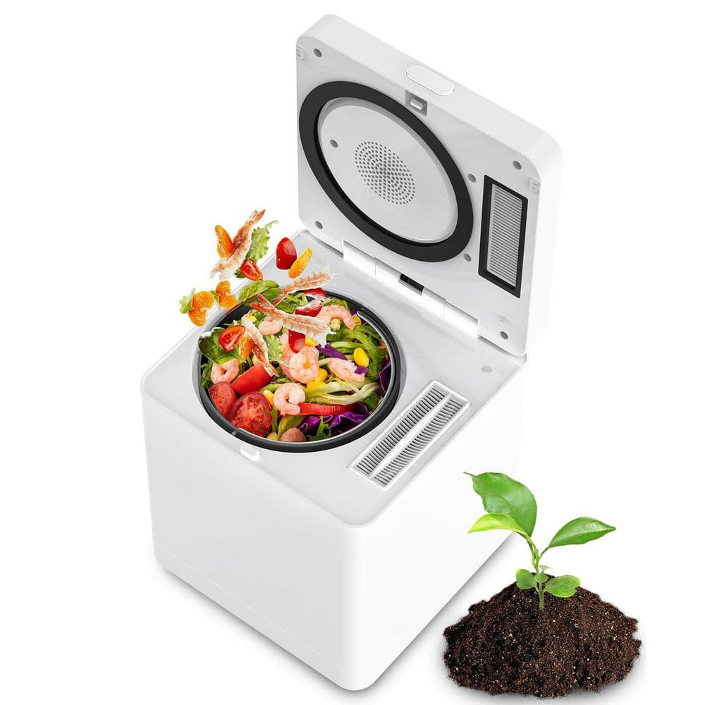 Electric Composter for Kitchen, 3.3L, Smart Compost Bin, Odorless/Auto-Cleaning, 2 Modes, Blade Upgrade, Food Waste to Fertilizer
