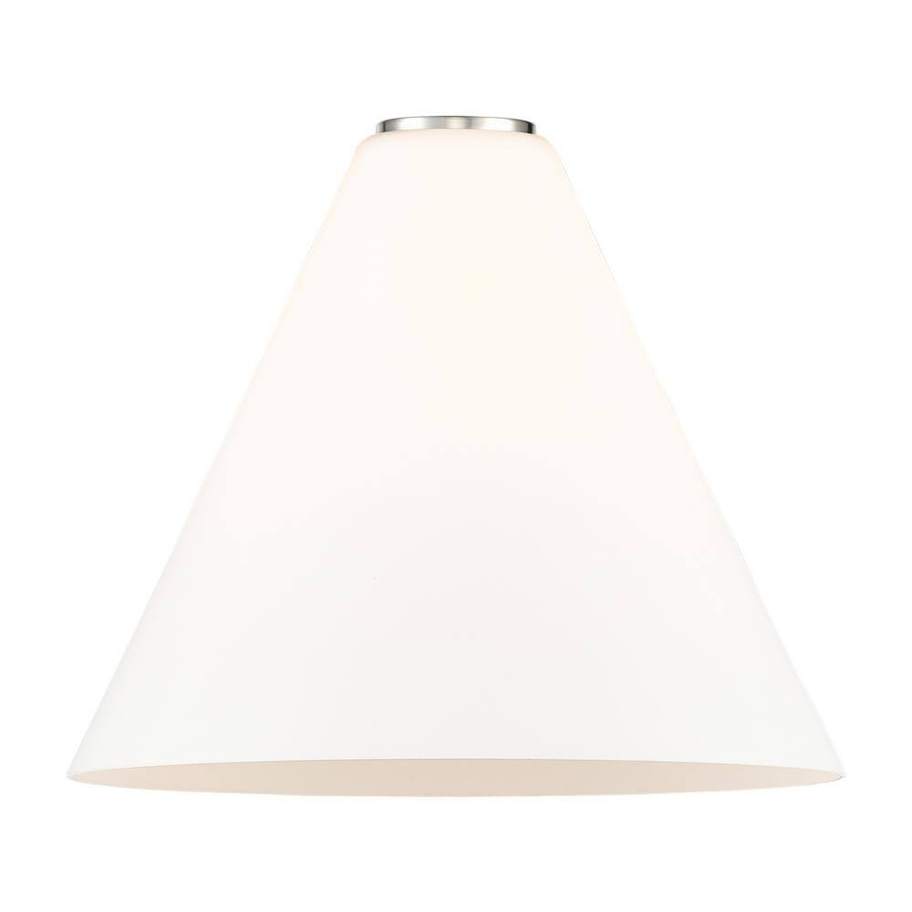 Edison Modern Chrome and Glass 12" Mini Pendant Light