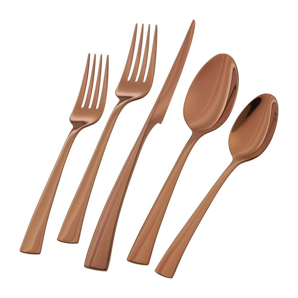 ZWILLING J.A. Henckels ZWILLING Bellasera 20-Piece 18/10 Stainless Steel Flatware Set - Rose Gold